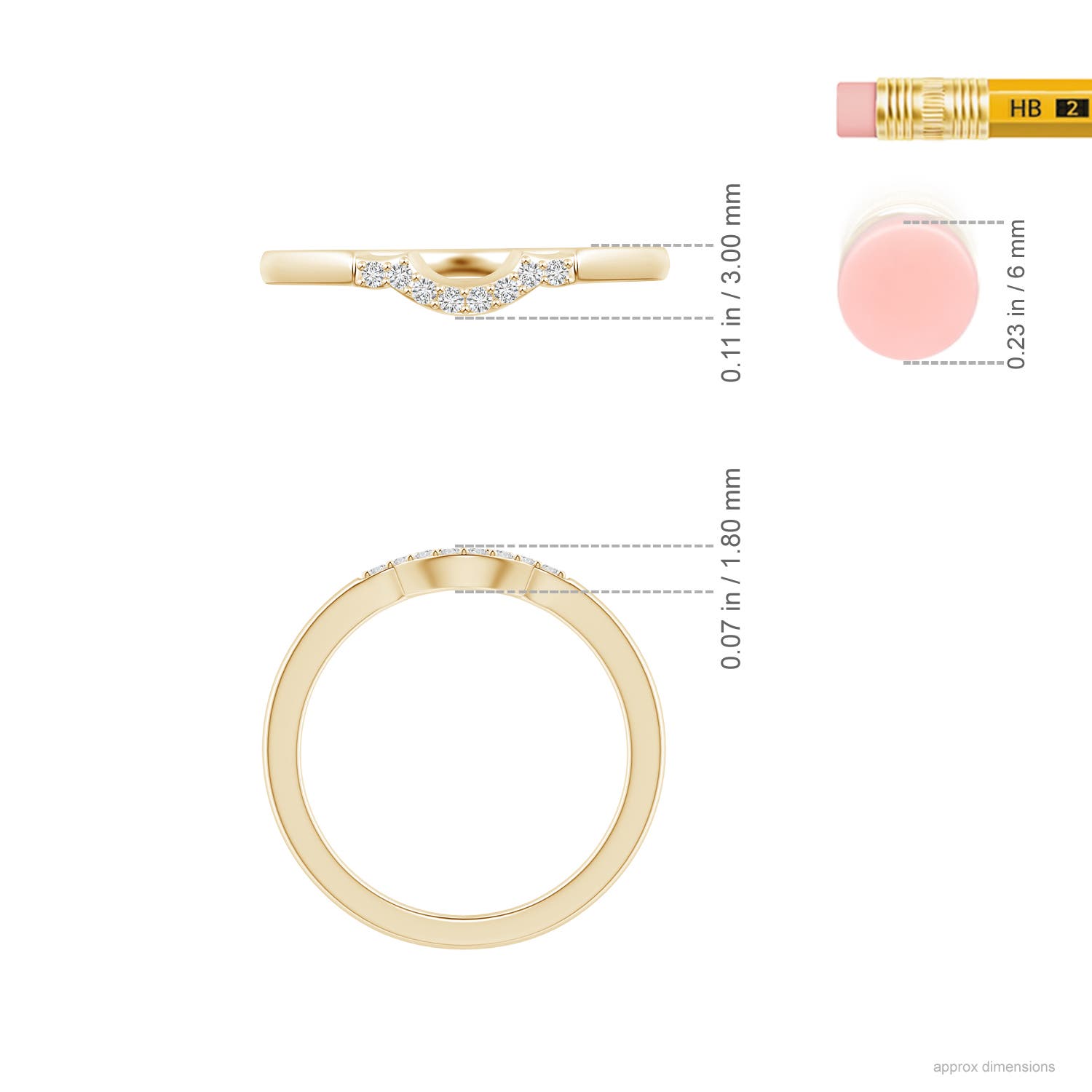 H, SI2 / 0.06 CT / 14 KT Yellow Gold