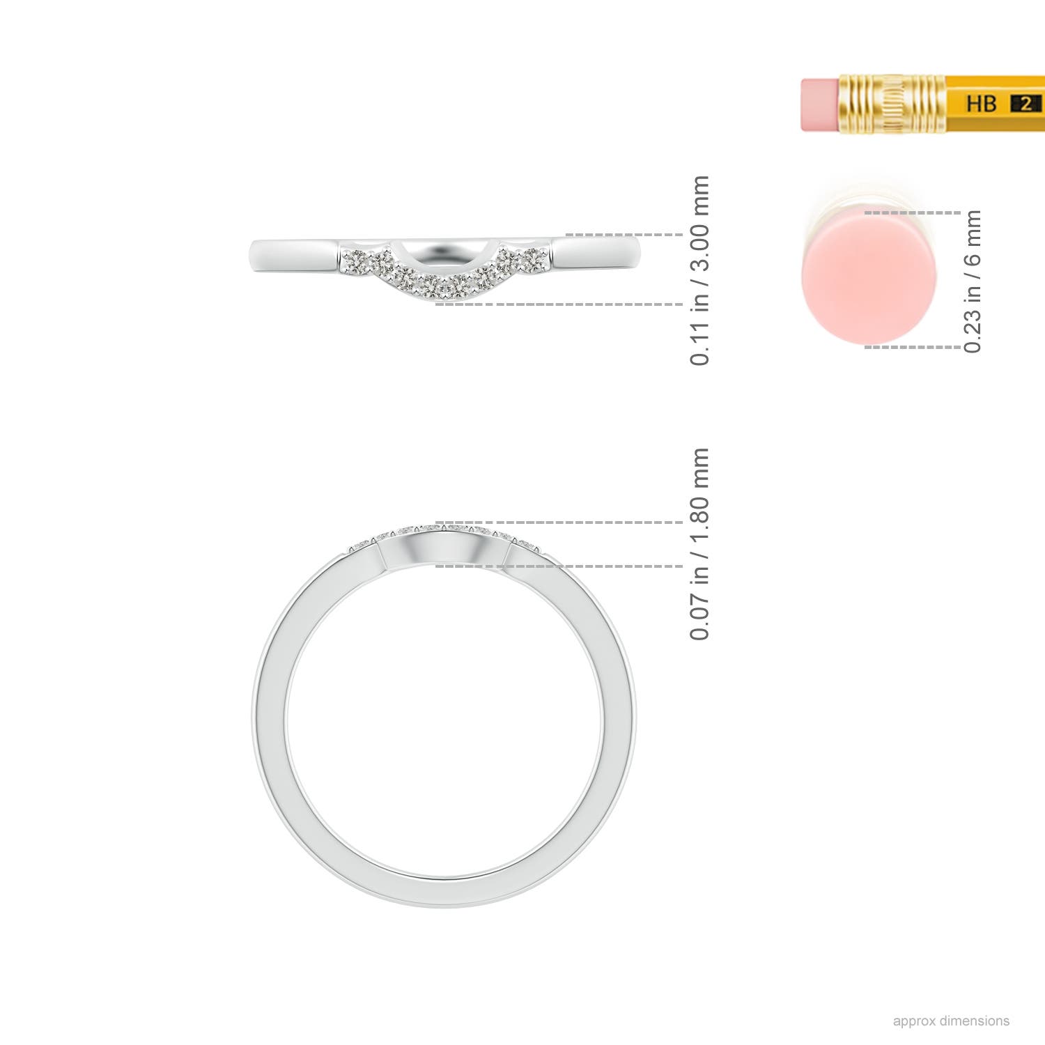 K, I3 / 0.06 CT / 14 KT White Gold