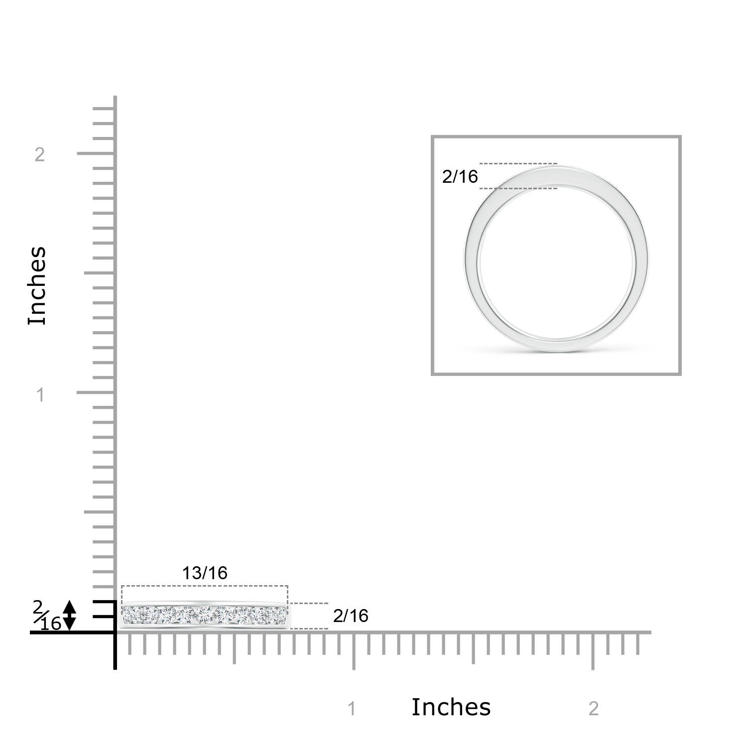 F-G, VS / 0.51 CT / 14 KT White Gold