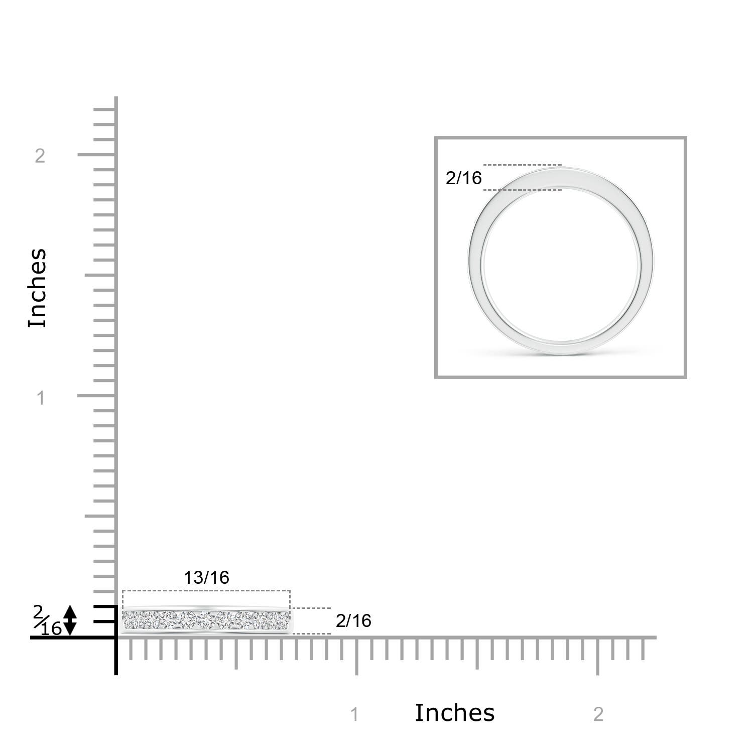 H, SI2 / 0.51 CT / 14 KT White Gold