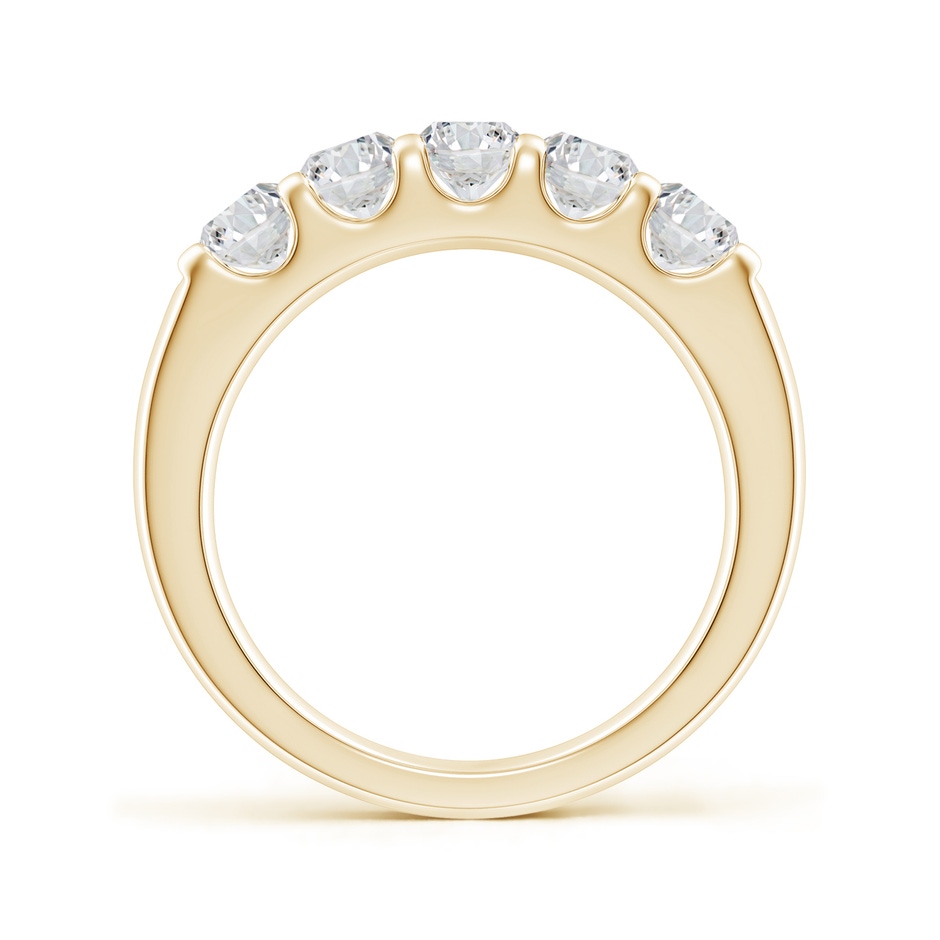 4.2mm HSI2 Shared Prong Set Half Eternity Diamond Wedding Band in Yellow Gold side 199