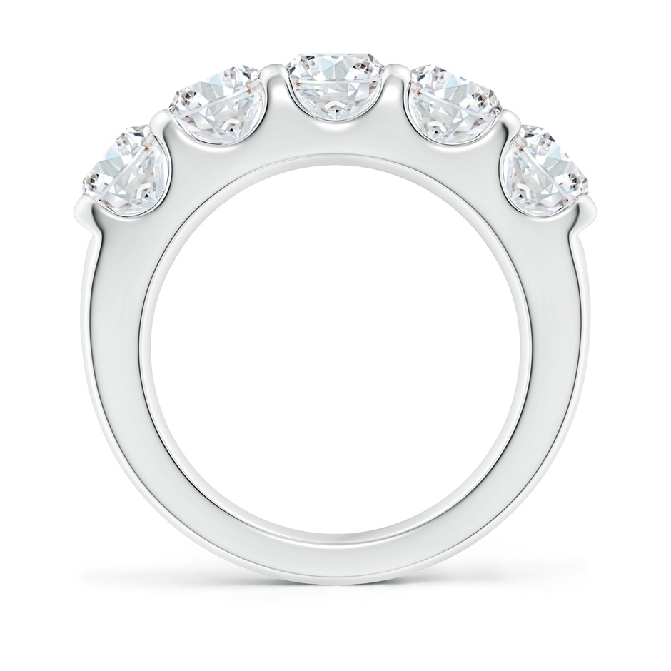 5.4mm GVS2 Shared Prong Set Half Eternity Diamond Wedding Band in White Gold side 199
