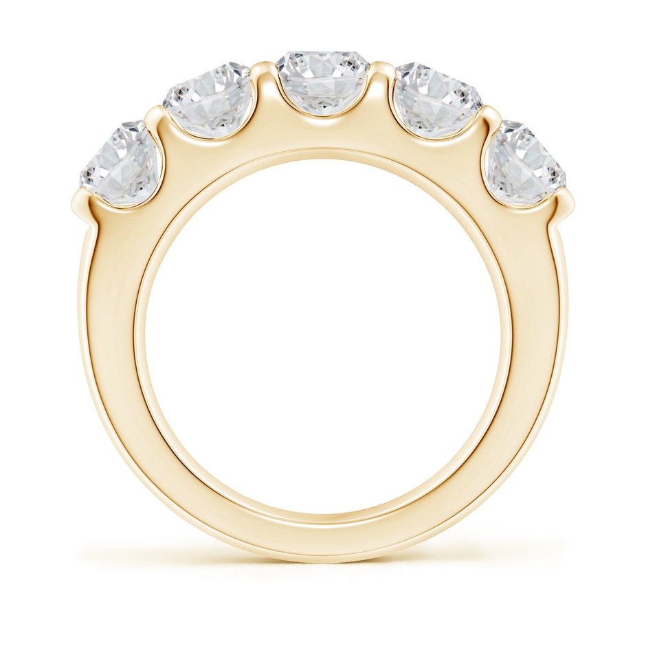 5.4mm HSI2 Shared Prong Set Half Eternity Diamond Wedding Band in Yellow Gold side 199