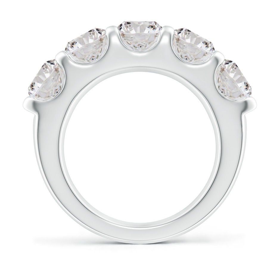 6mm IJI1I2 Shared Prong Set Half Eternity Diamond Wedding Band in P950 Platinum side 199
