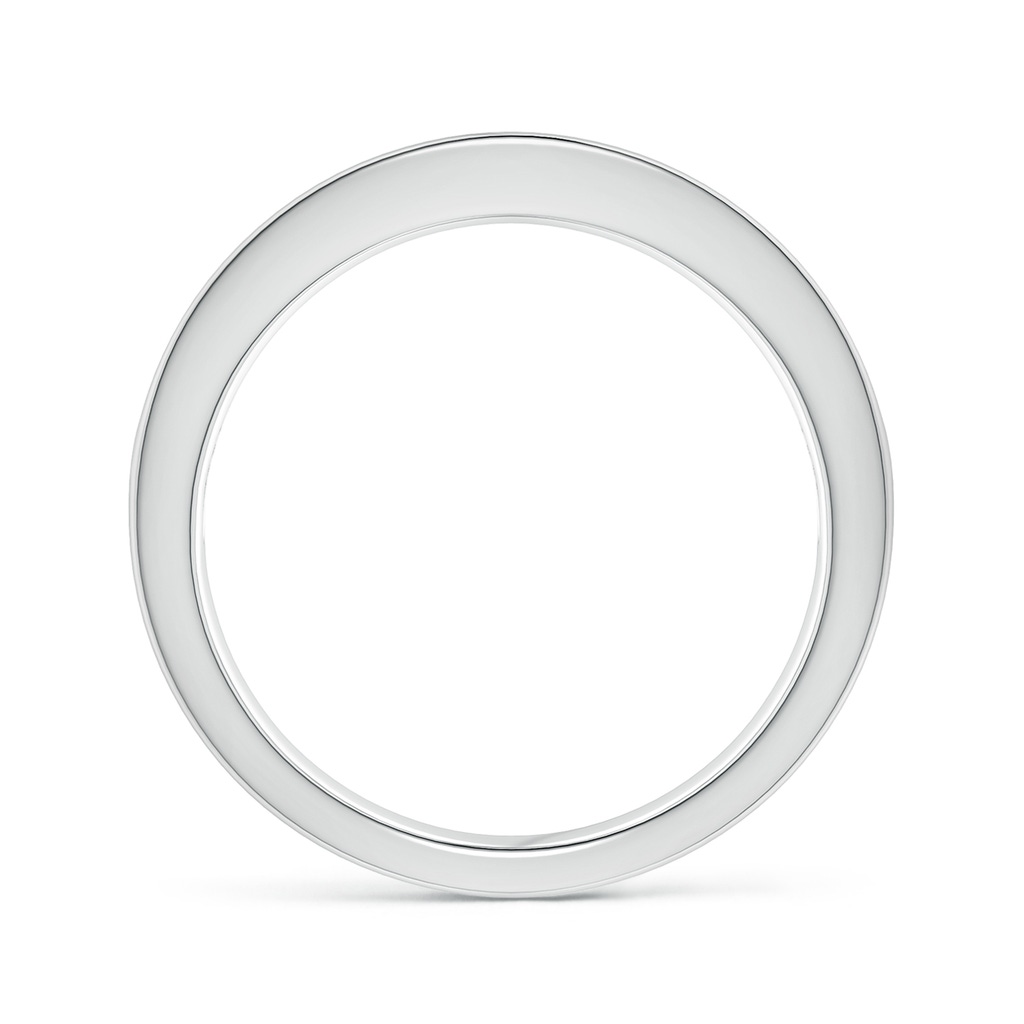 2.4mm AAA Channel Set Princess Blue Diamond Half Eternity Band in White Gold - side_1