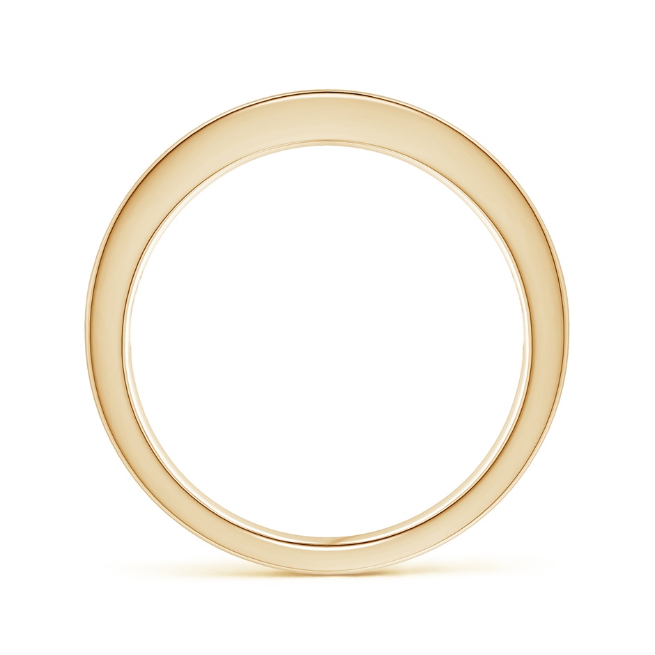 2mm AAA Channel Set Princess Blue Diamond Half Eternity Band in Yellow Gold side-1
