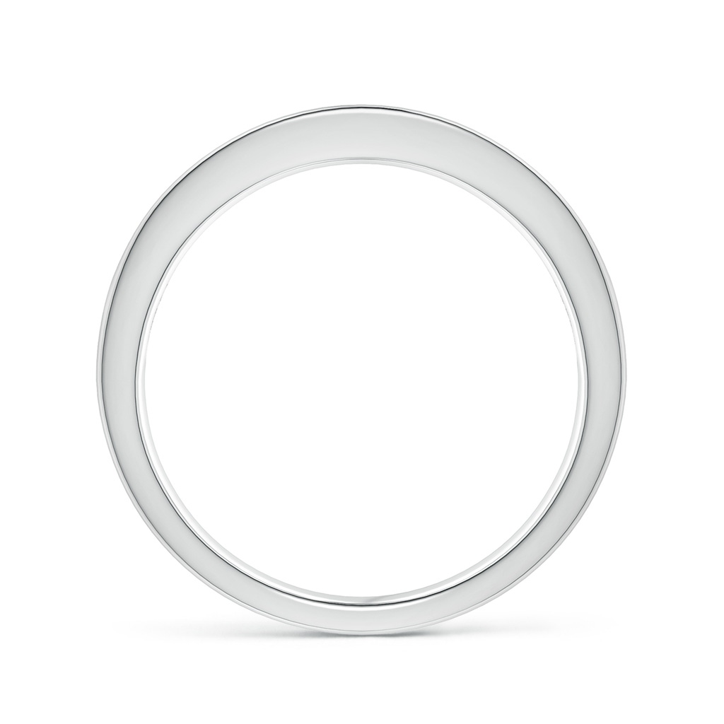 1.8mm AAA Princess-Cut White & Blue Diamond Half Eternity Band in White Gold - side_1