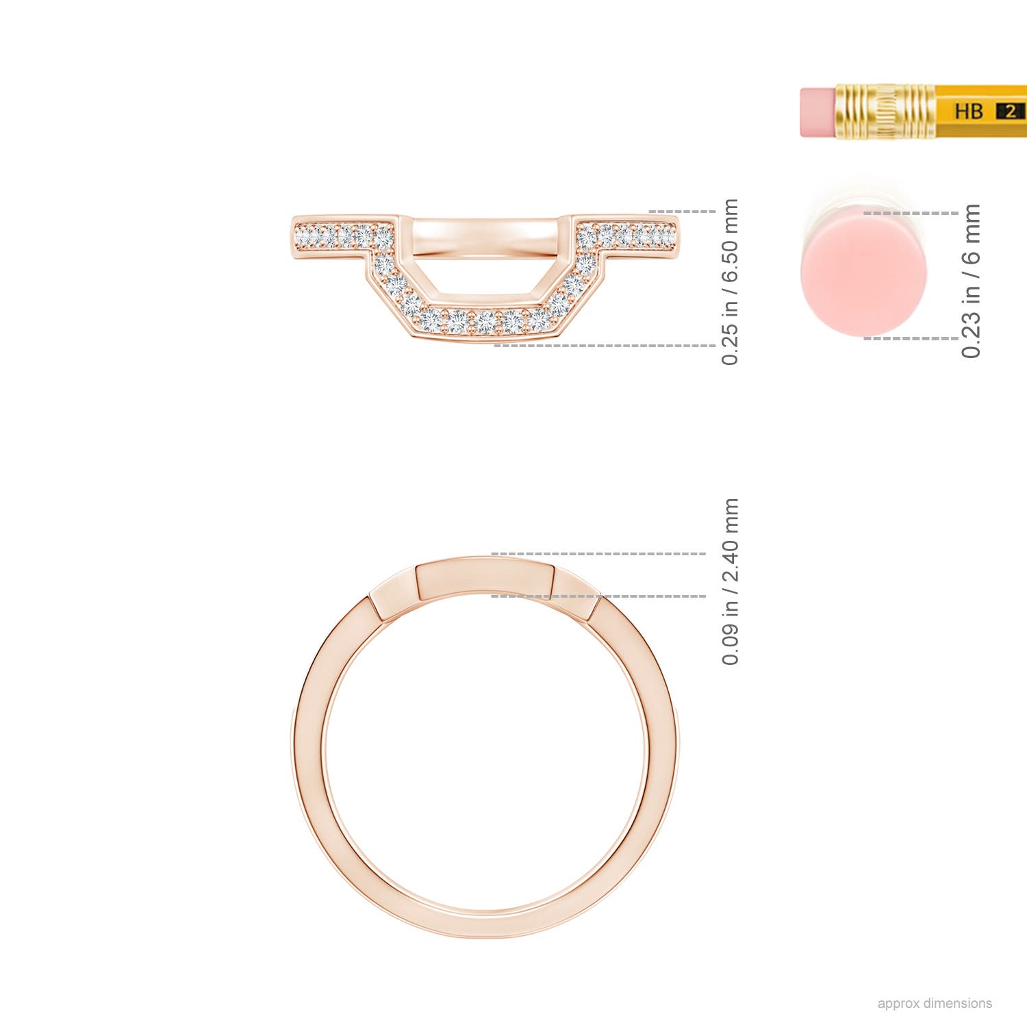 G-H VS / 0.2 CT / 14 KT Rose Gold