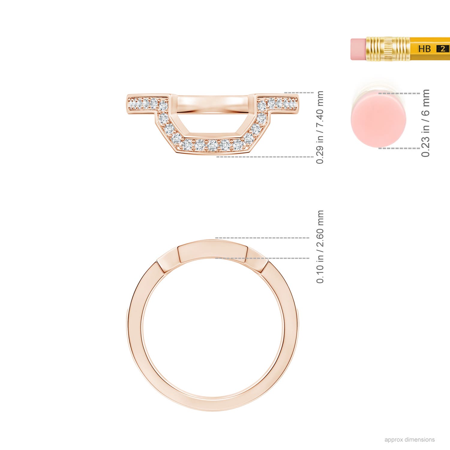 G-H VS / 0.23 CT / 14 KT Rose Gold