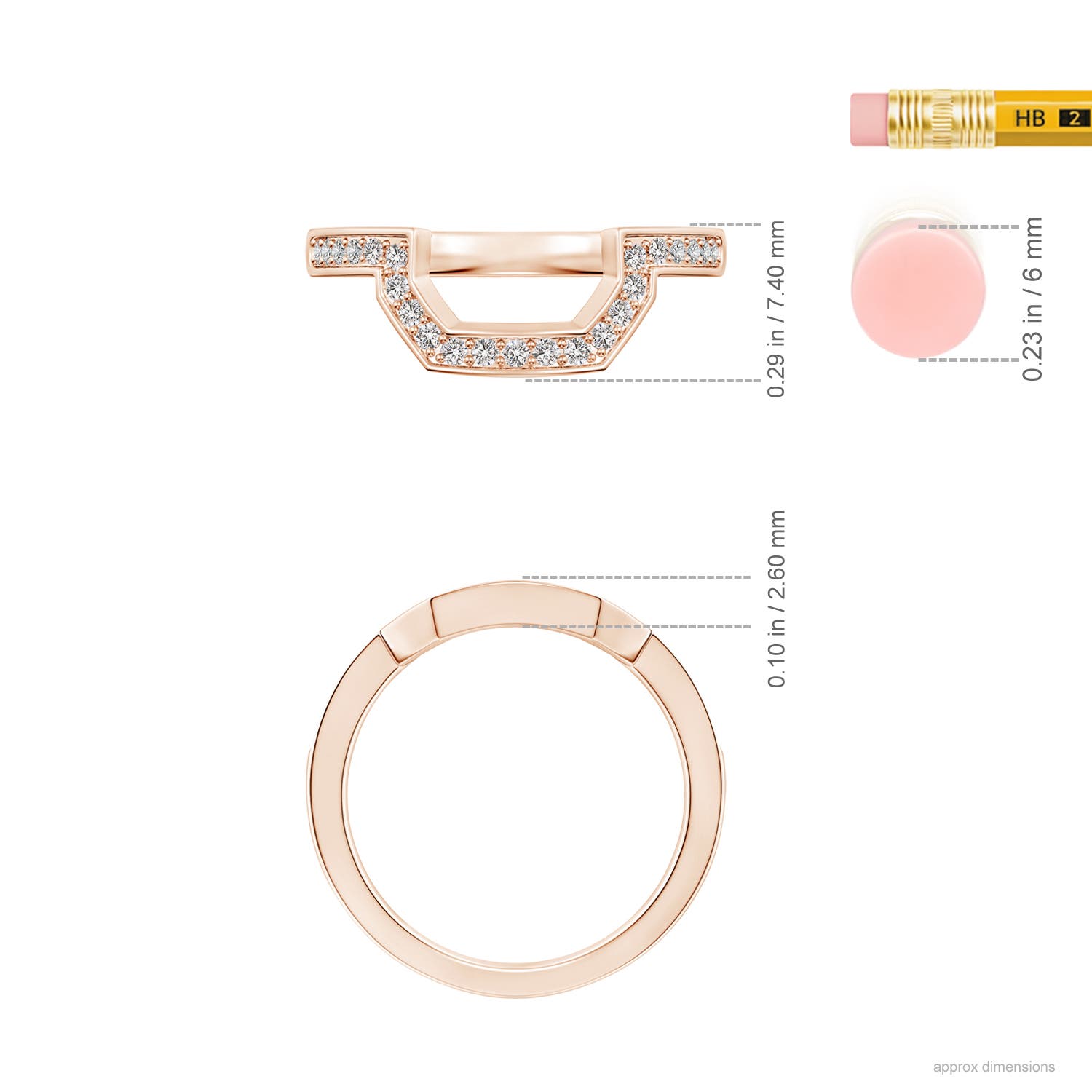 I I1 / 0.23 CT / 14 KT Rose Gold