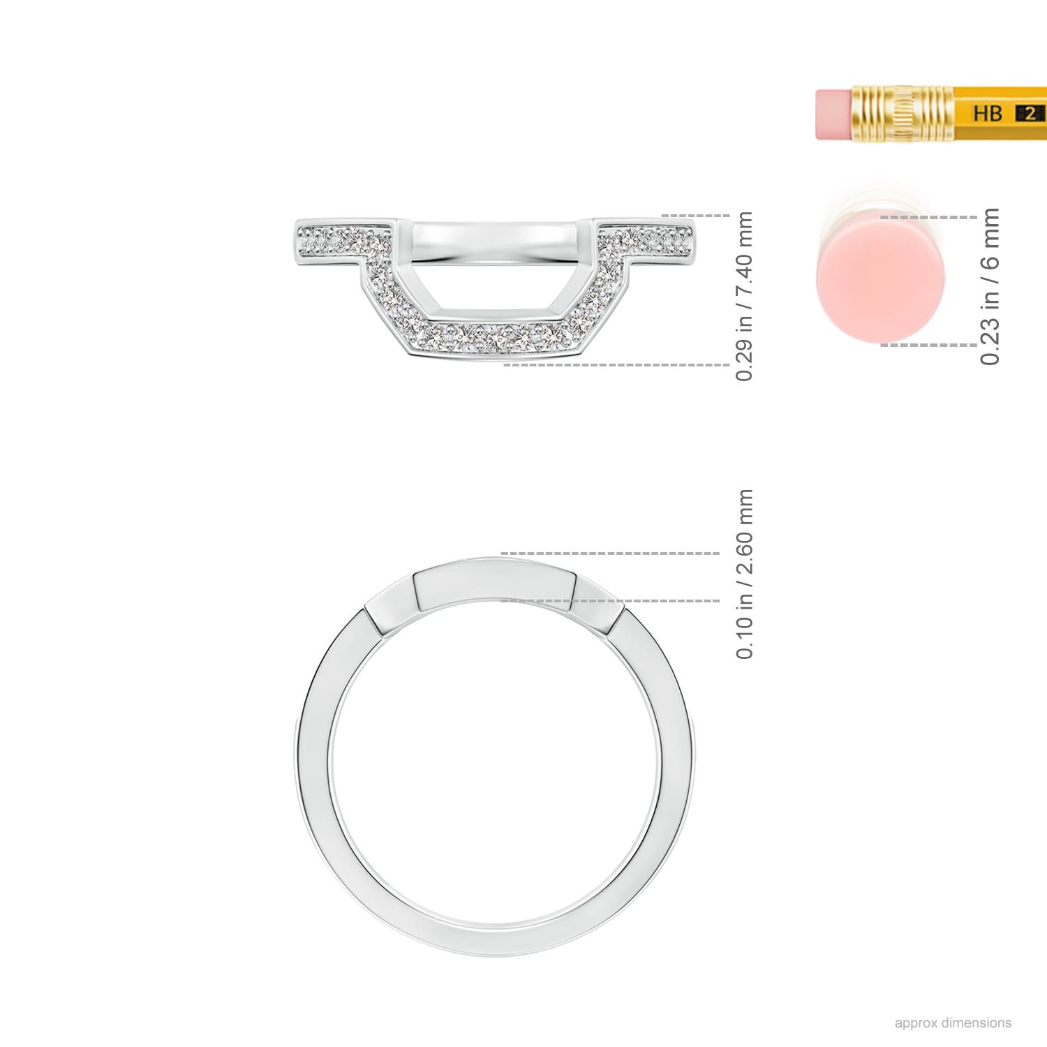 I I1 / 0.23 CT / 14 KT White Gold