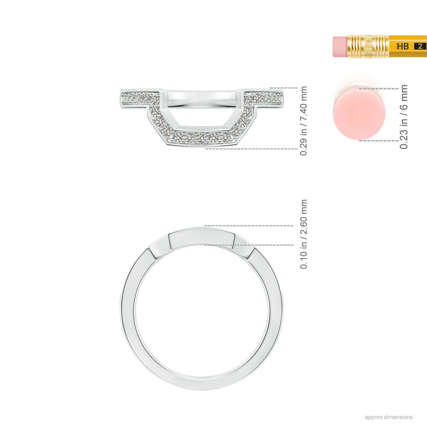 J I2 / 0.23 CT / 14 KT White Gold