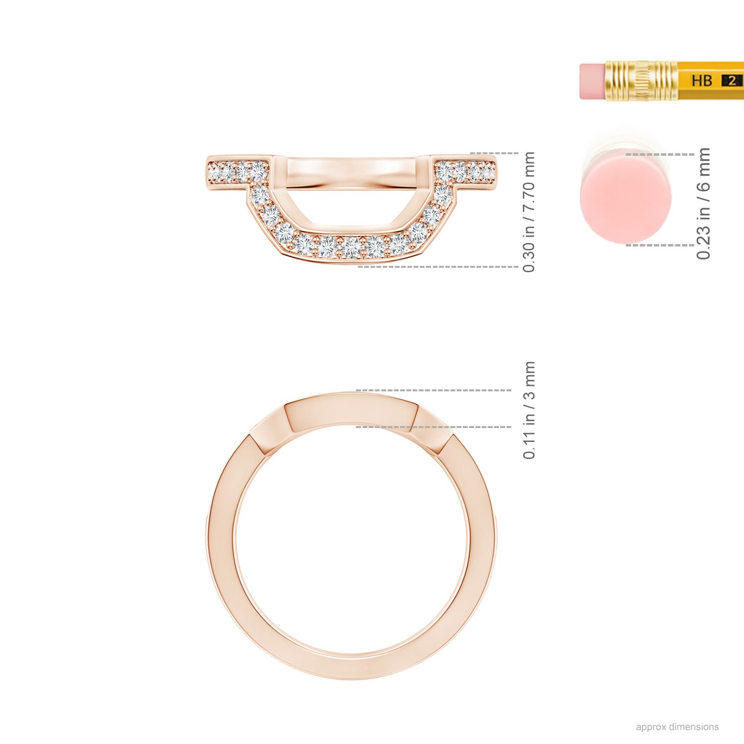 G-H VS / 0.29 CT / 14 KT Rose Gold