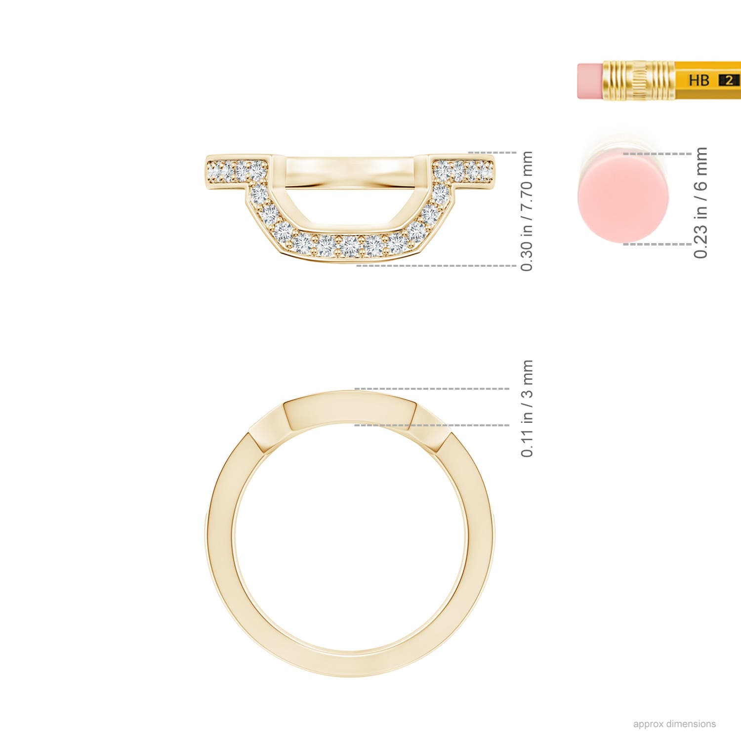 G-H VS / 0.29 CT / 14 KT Yellow Gold