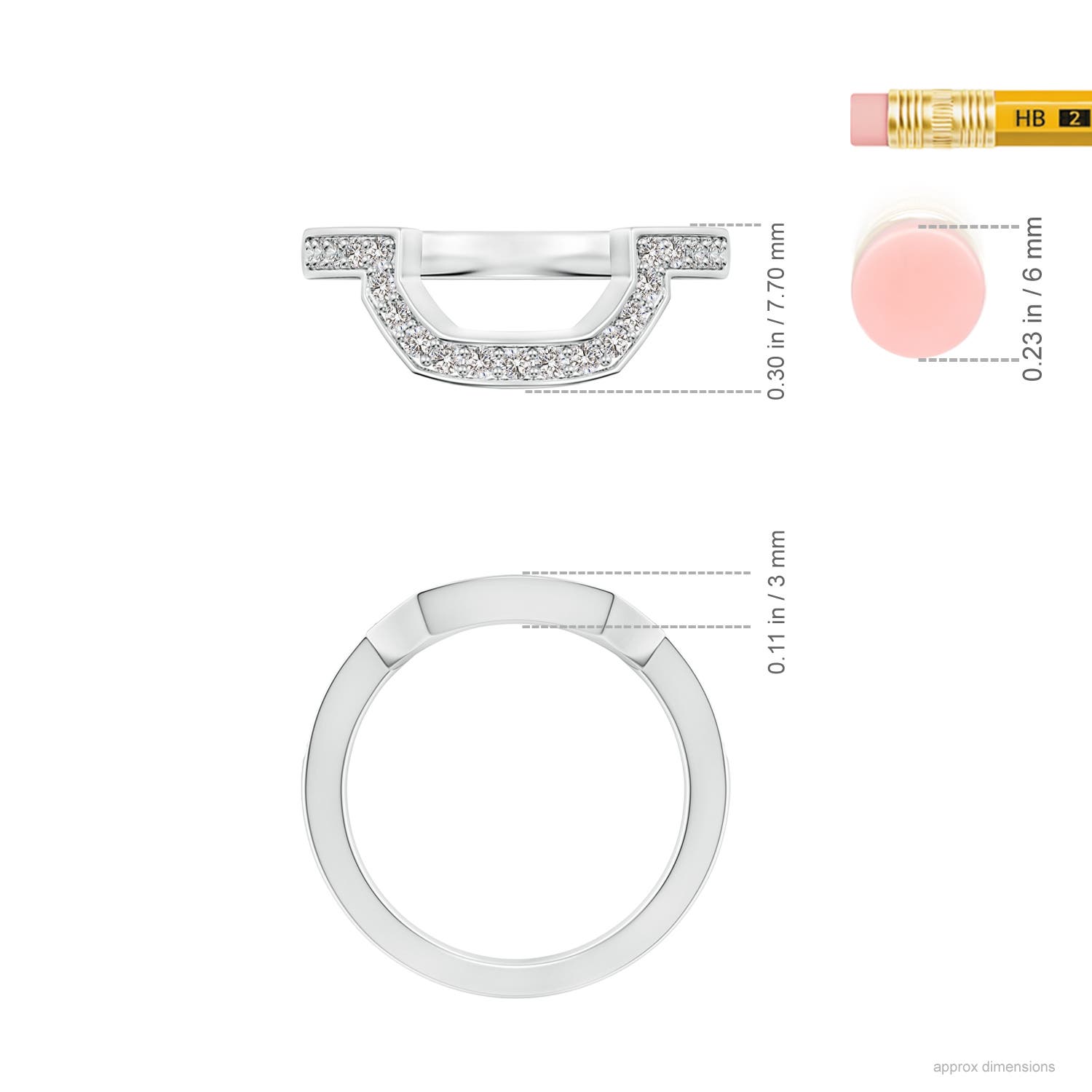 I I1 / 0.29 CT / 14 KT White Gold