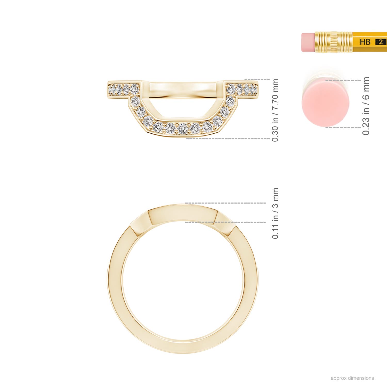 I I1 / 0.29 CT / 14 KT Yellow Gold