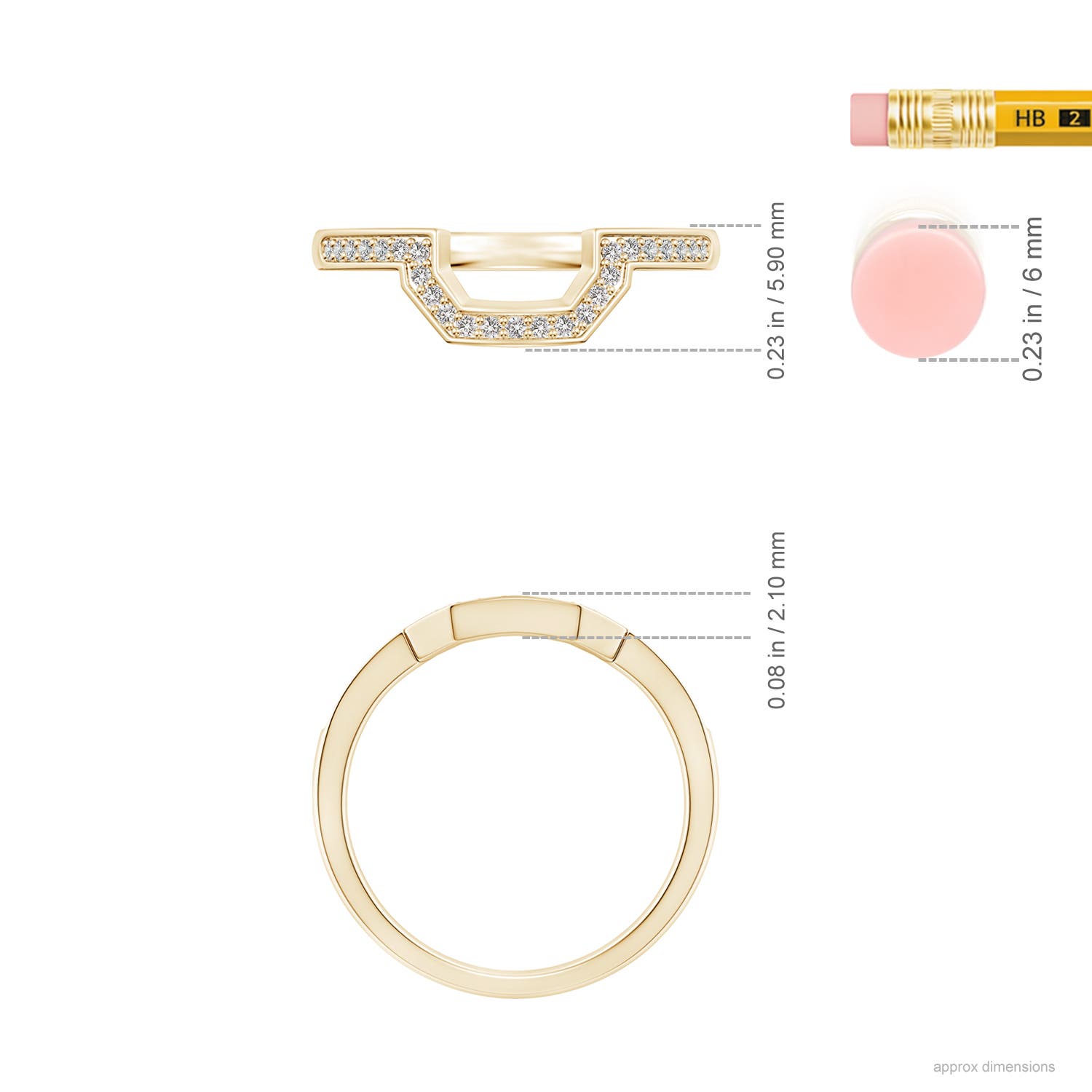 I I1 / 0.14 CT / 14 KT Yellow Gold