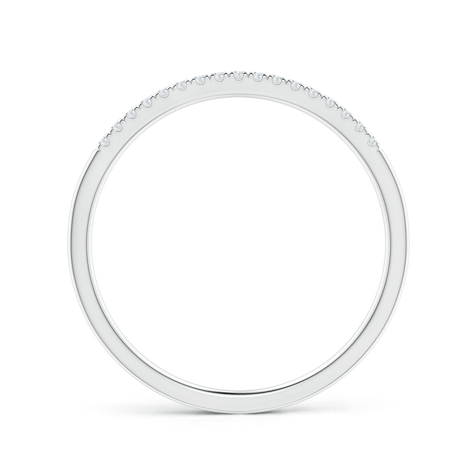 1.1mm GVS2 Fishtail Set Diamond Semi Eternity Wedding Band for Her in P950 Platinum side-1