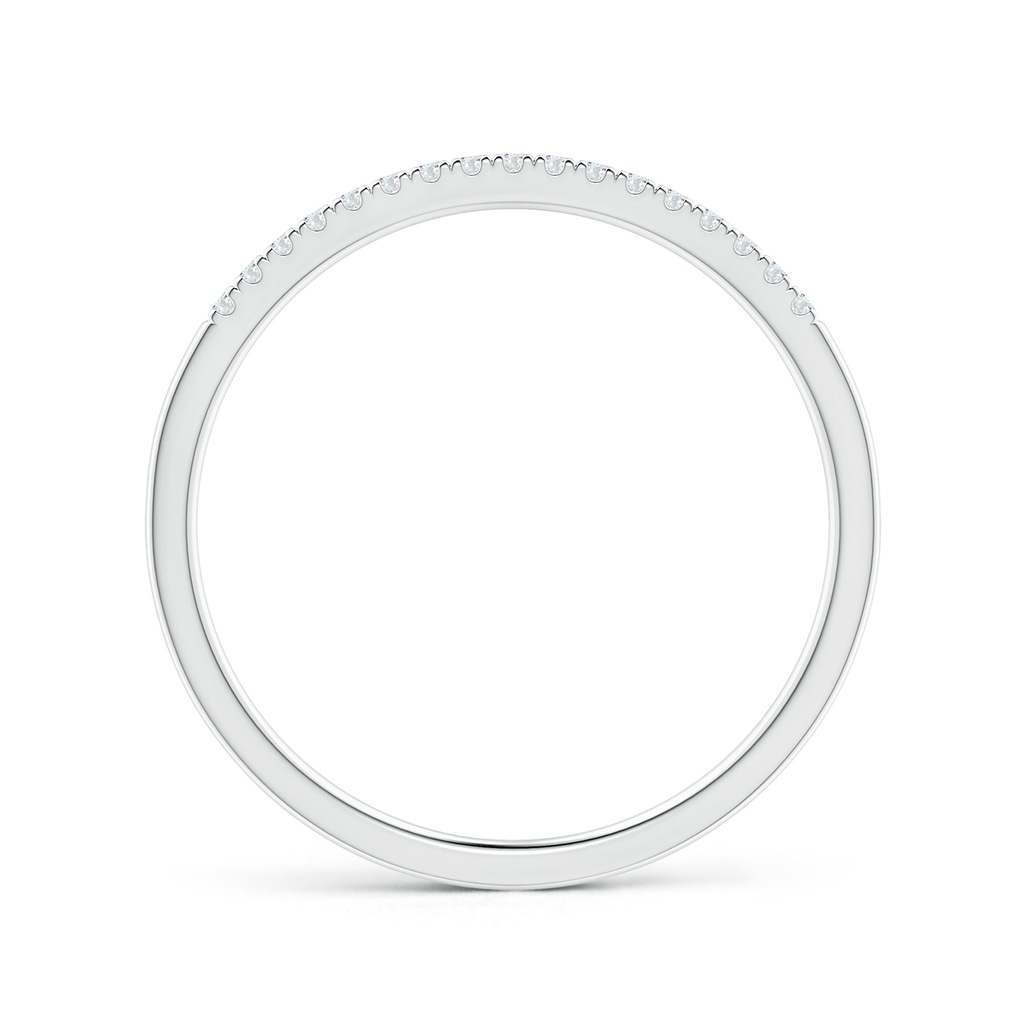 1.1mm GVS2 Fishtail Set Diamond Semi Eternity Wedding Band for Her in White Gold - side_1