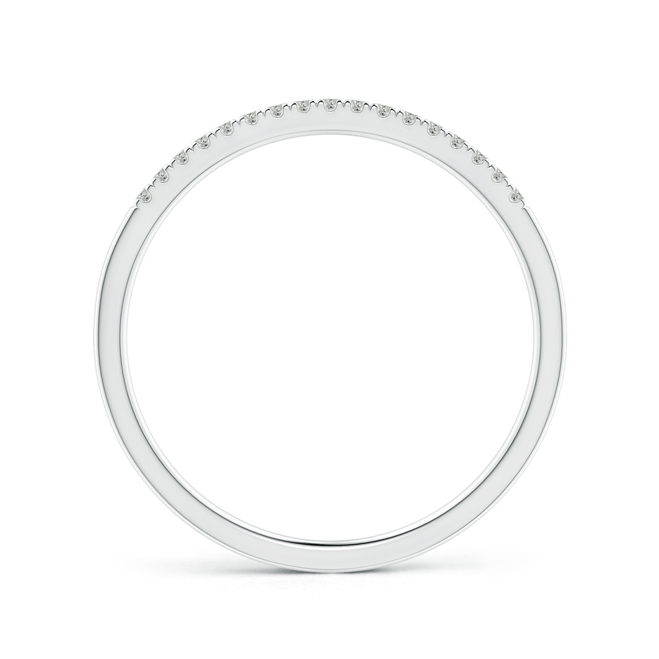 1.1mm KI3 Fishtail Set Diamond Semi Eternity Wedding Band for Her in 9K White Gold side-1