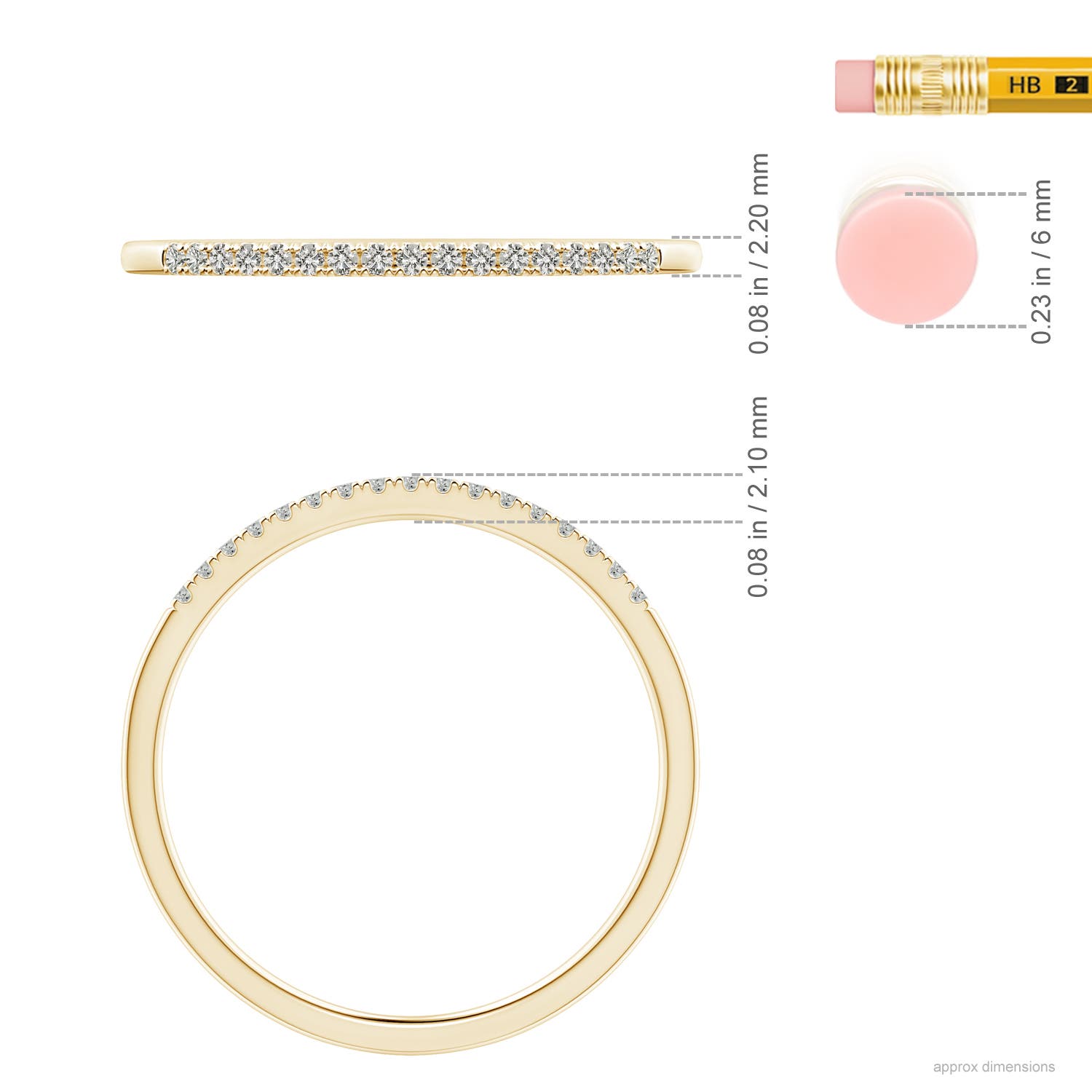 K, I3 / 0.12 CT / 14 KT Yellow Gold