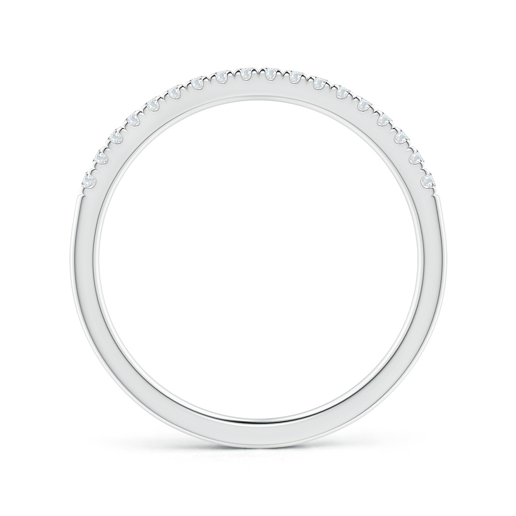 1.3mm GVS2 Fishtail Set Diamond Semi Eternity Wedding Band for Her in White Gold - side_1