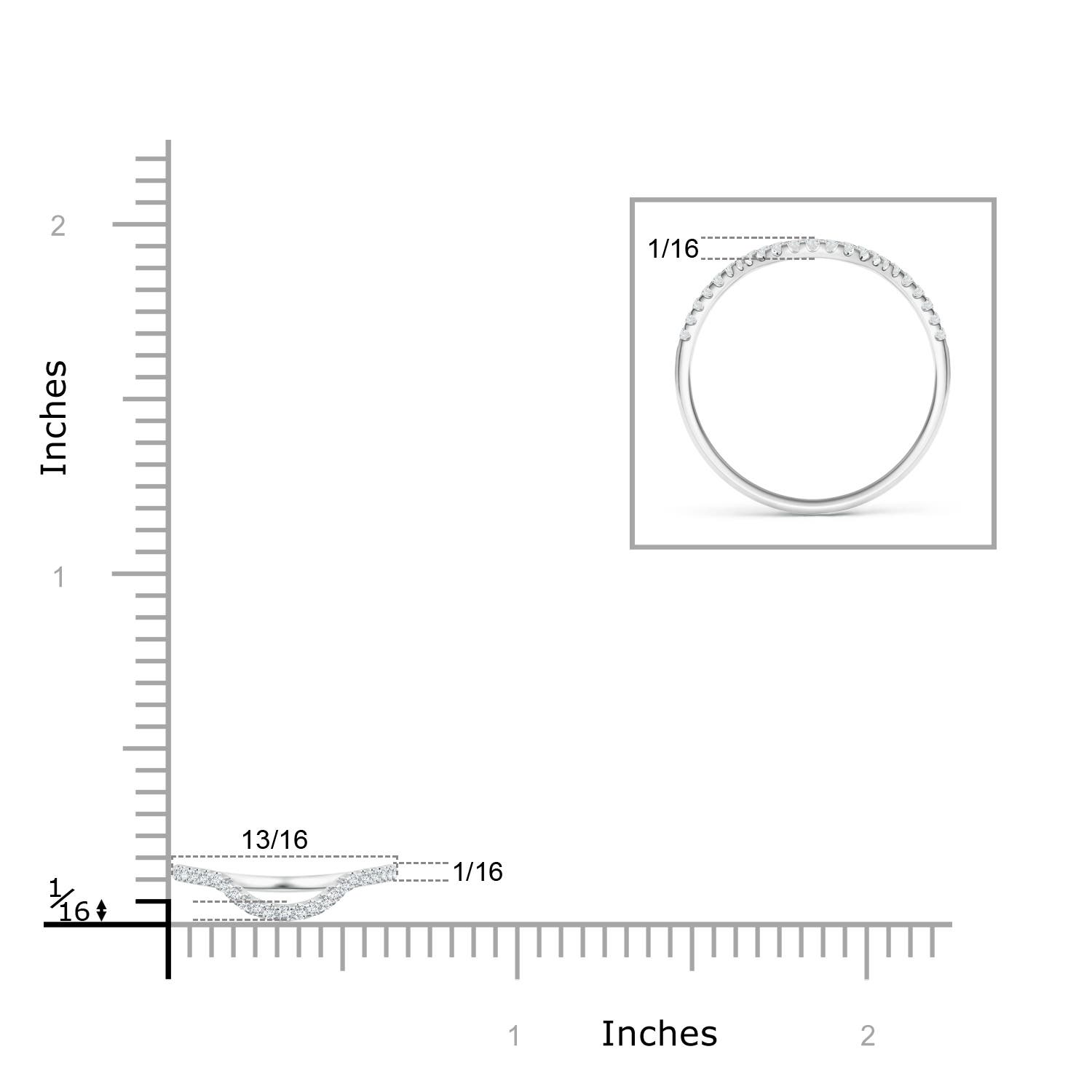 G, VS2 / 0.14 CT / 14 KT White Gold