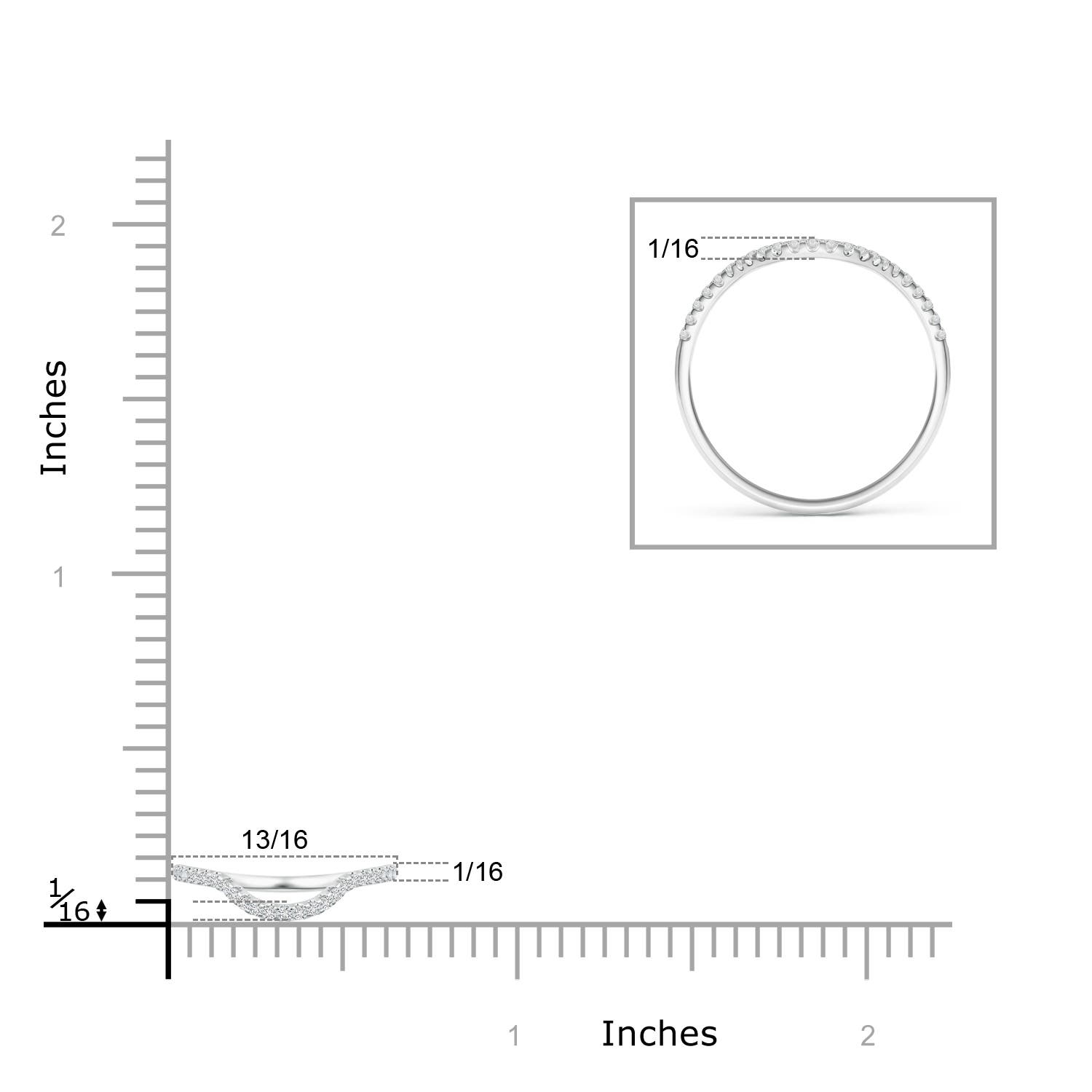 H, SI2 / 0.14 CT / 14 KT White Gold