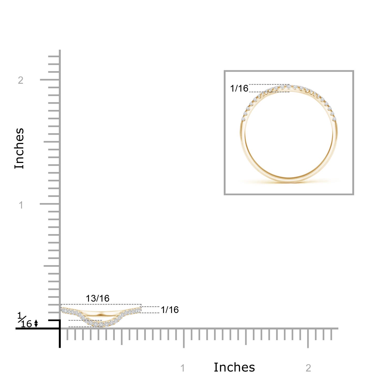 H, SI2 / 0.14 CT / 14 KT Yellow Gold