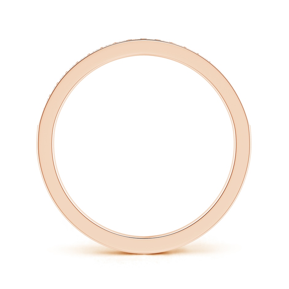 1.2mm GVS2 Pavé Set Half Eternity Women's Diamond Wedding Band in Rose Gold side-1