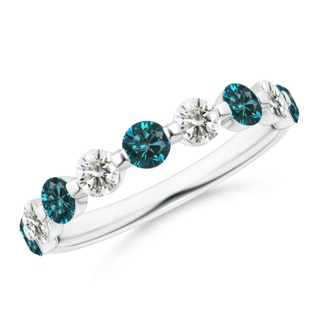 Round AA Enhanced Blue Diamond