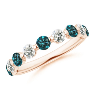 Round AA Enhanced Blue Diamond