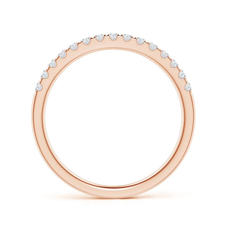 1.55mm GVS2 Half Eternity Round Diamond Wedding Band for Her in Rose Gold side-1
