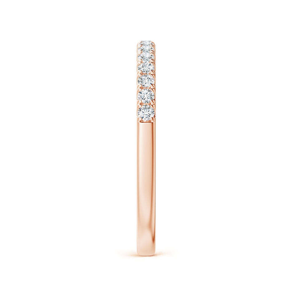 1.55mm GVS2 Half Eternity Round Diamond Wedding Band for Her in Rose Gold side-2