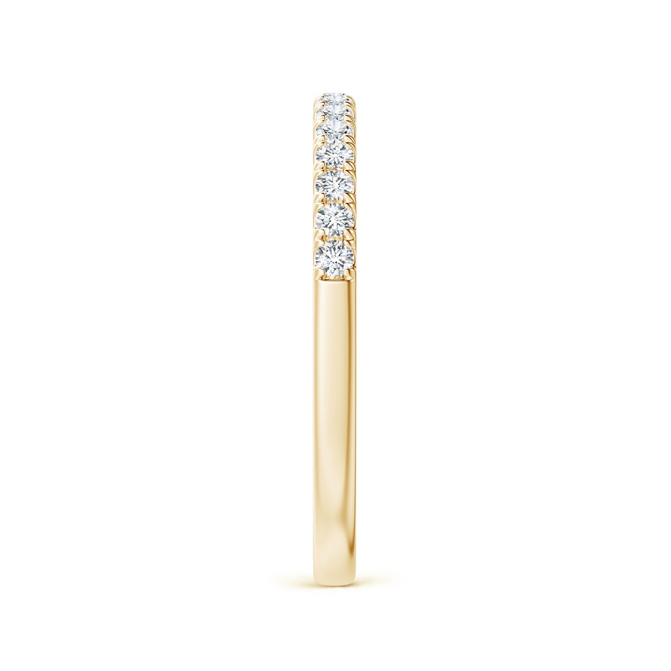1.55mm GVS2 Half Eternity Round Diamond Wedding Band for Her in Yellow Gold side-2