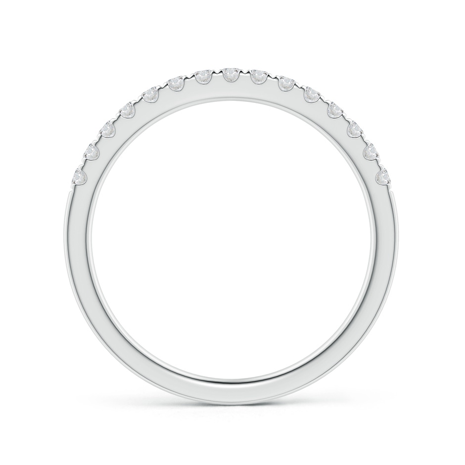 1.55mm HSI2 Half Eternity Round Diamond Wedding Band for Her in White Gold side-1