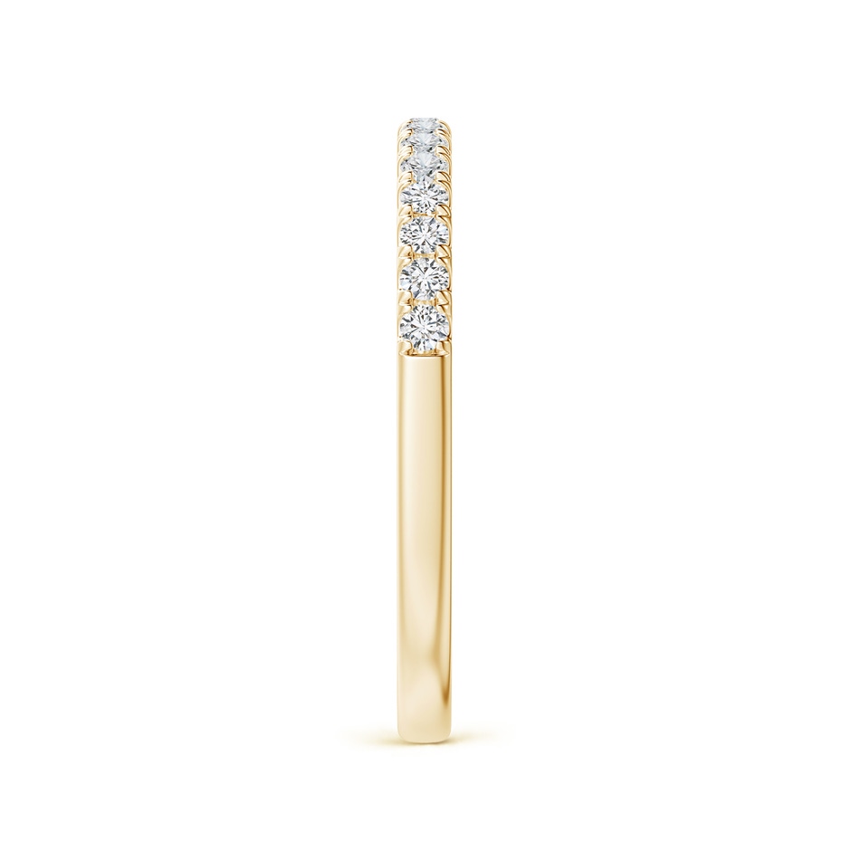 1.55mm HSI2 Half Eternity Round Diamond Wedding Band for Her in Yellow Gold side-2