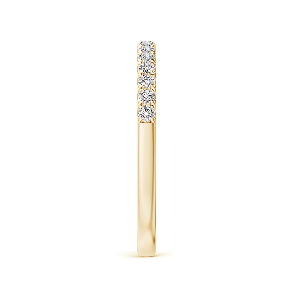 1.55mm IJI1I2 Half Eternity Round Diamond Wedding Band for Her in Yellow Gold side-2