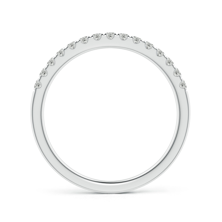 1.55mm KI3 Half Eternity Round Diamond Wedding Band for Her in White Gold side-1