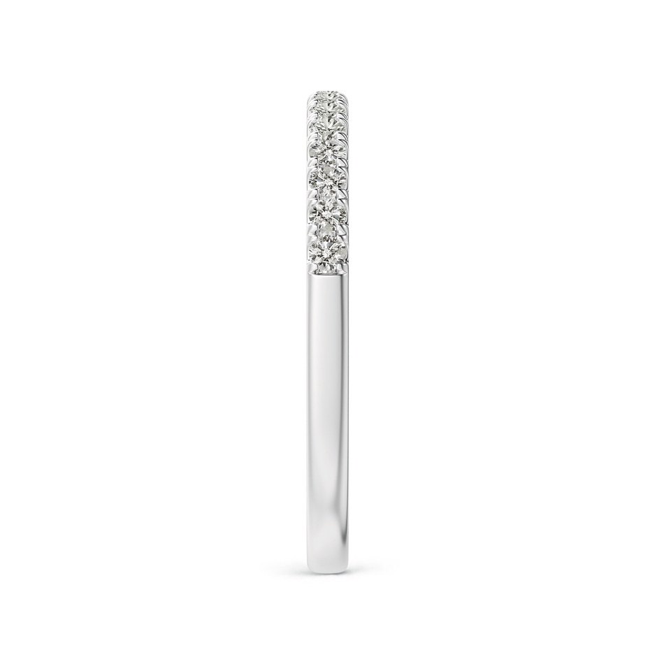 1.55mm KI3 Half Eternity Round Diamond Wedding Band for Her in White Gold side-2