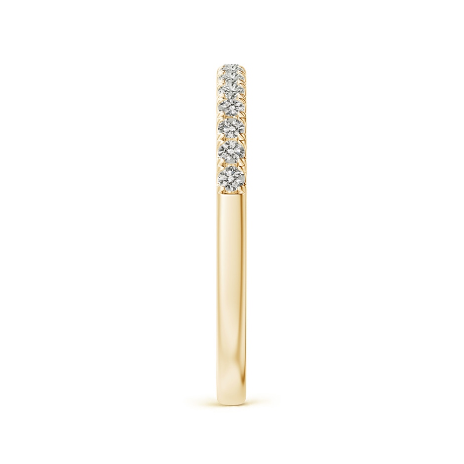 1.55mm KI3 Half Eternity Round Diamond Wedding Band for Her in Yellow Gold side-2