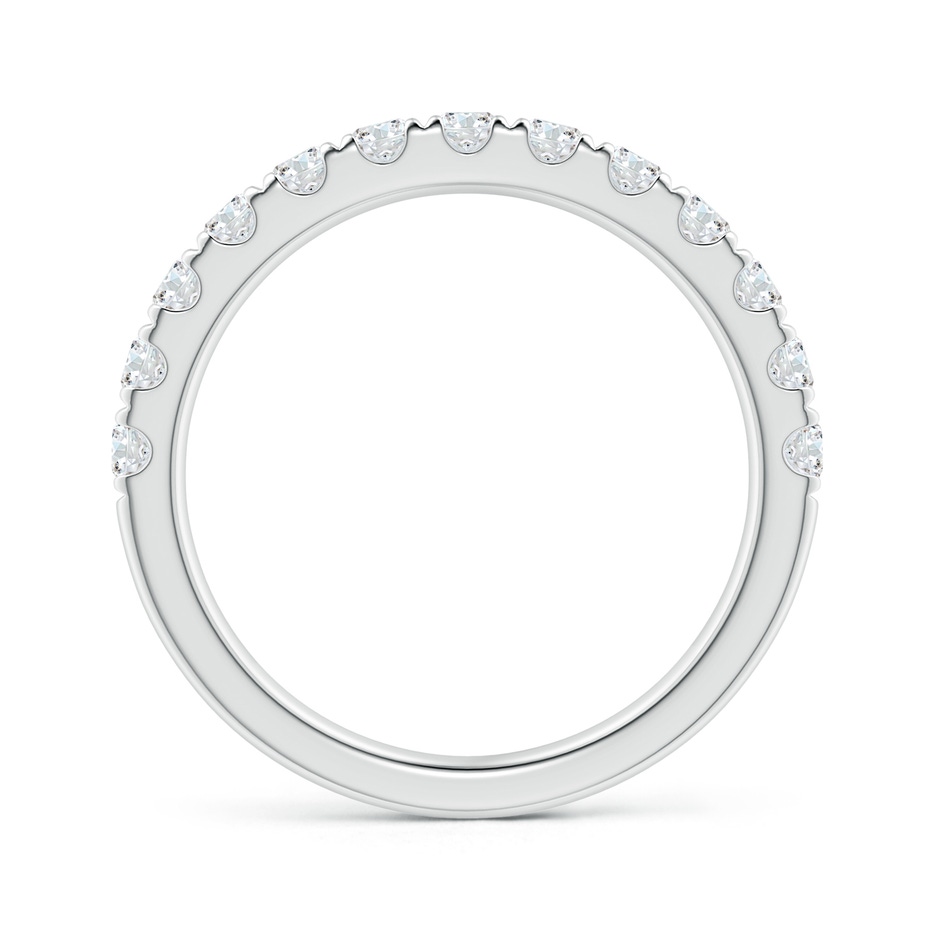 2.4mm GVS2 Half Eternity Round Diamond Wedding Band for Her in P950 Platinum side-1