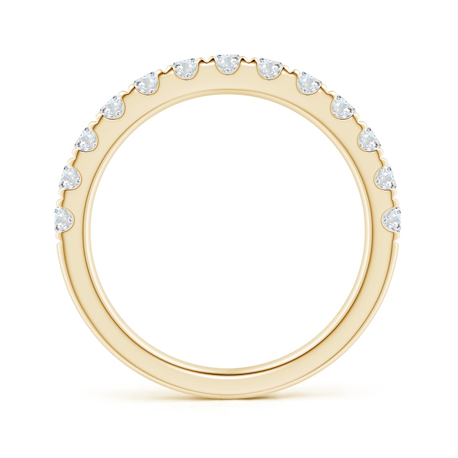 2.4mm GVS2 Half Eternity Round Diamond Wedding Band for Her in Yellow Gold side-1