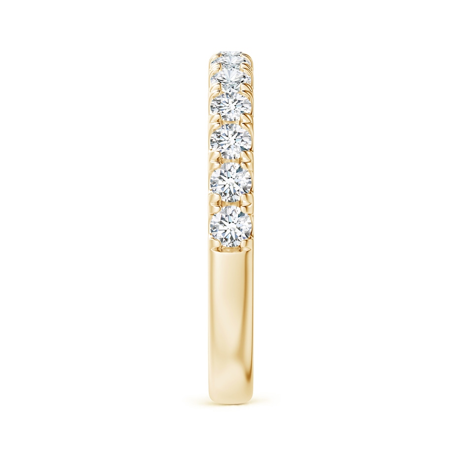 2.4mm GVS2 Half Eternity Round Diamond Wedding Band for Her in Yellow Gold side-2