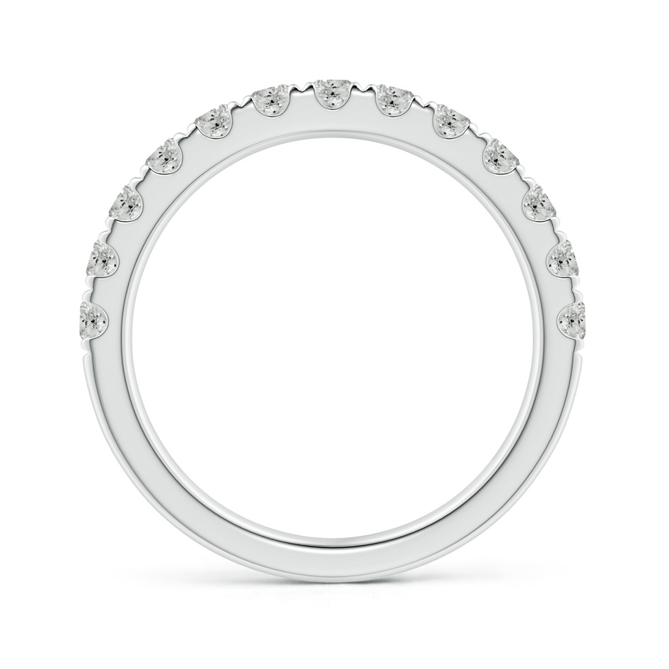 2.4mm KI3 Half Eternity Round Diamond Wedding Band for Her in P950 Platinum side-1