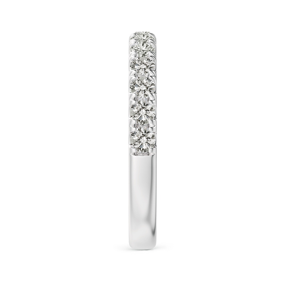 2.4mm KI3 Half Eternity Round Diamond Wedding Band for Her in P950 Platinum side-2