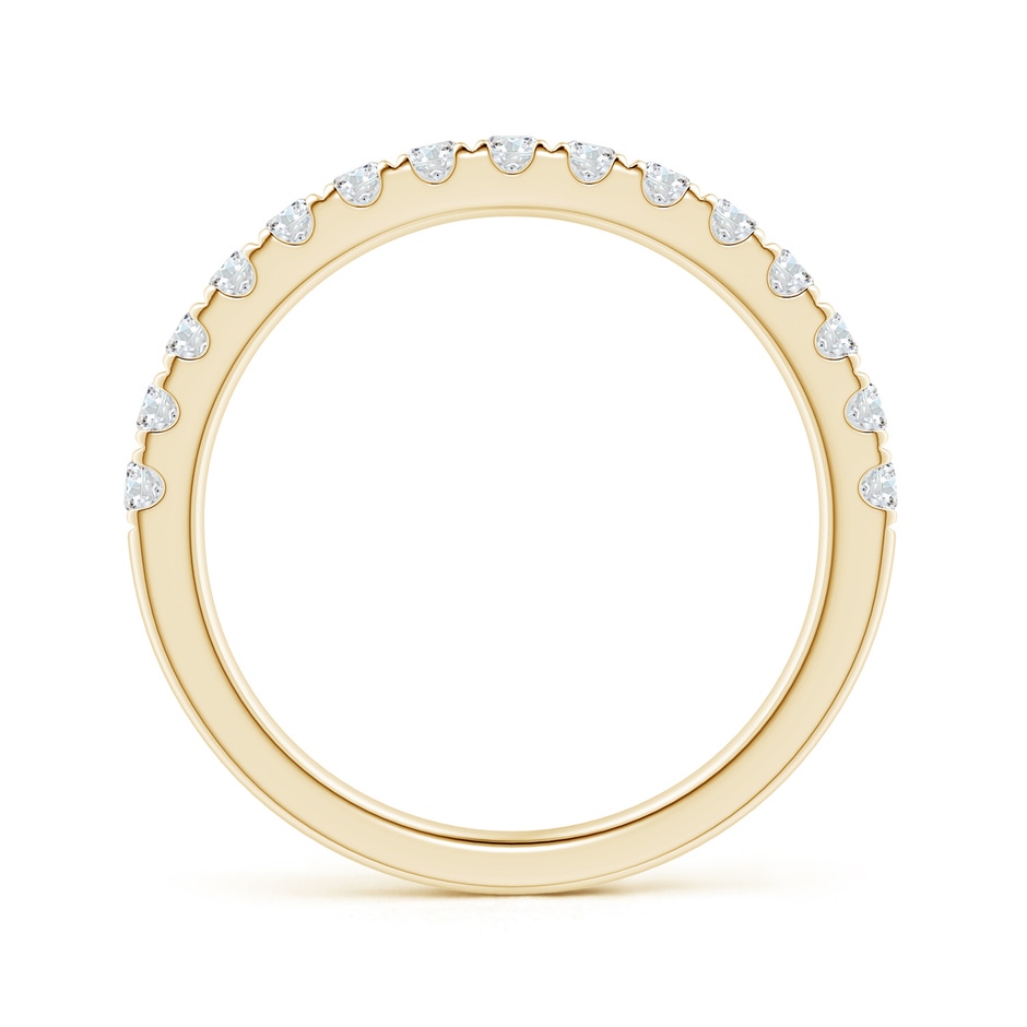 2mm GVS2 Half Eternity Round Diamond Wedding Band for Her in Yellow Gold side-1
