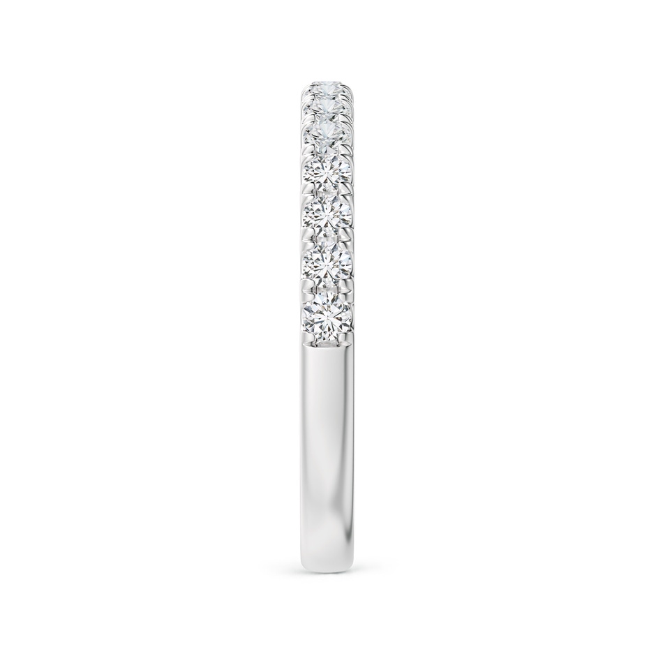 2mm HSI2 Half Eternity Round Diamond Wedding Band for Her in P950 Platinum side-2