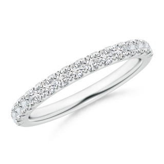 Classic Split Prong Diamond Half Eternity Wedding Ring | Angara
