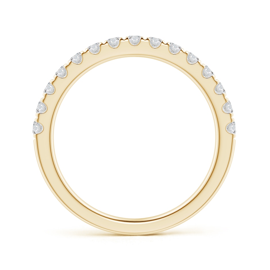 2mm HSI2 Half Eternity Round Diamond Wedding Band for Her in Yellow Gold side-1